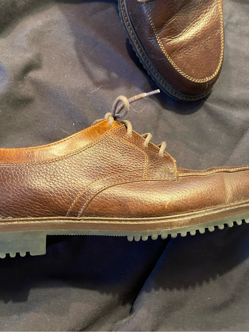 Cole Haan Men's Brown Leather Lace-Up Dress Shoes size 10.5 M - Picture 4 of 7